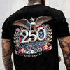 Freedom USA Eagles 250th Anniversary Semiquincentennial Back & Front Dark Shirt LM32 899191