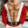 Personalized Funny Santa Abs Belly Body Ugly Sweater For Husband Dad Grandpa Chirstmas Gag Gift HA75 919350