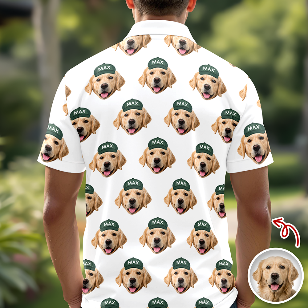 Custom Photo Dog Cat Pet Golf Polo Shirt Gift For Golfer, Golf Lovers, Dog Cat Lovers HA75 898582