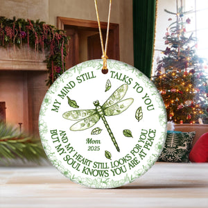 My Mind Still Talks To You Toile - Personalized Ceramic Ornament HA75 897460