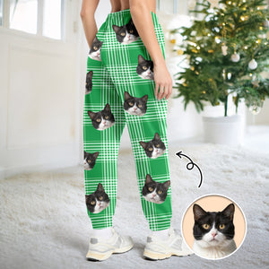 Custom Cat Photo Sweatpants Gift For Christmas HO82 894862