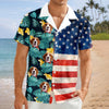 Custom Pet Photo With American Flag Hawaii Shirt TH10 169331