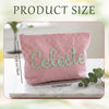 Personalized Name Seersucker Makeup Bag - Gift For Mom, Girlfriend, Women, Summer Gift HO82 902064