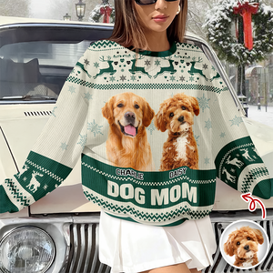 Custom Photo Dog Pawlidays - Personalized Christmas Ugly Sweatshirt CH07 896616