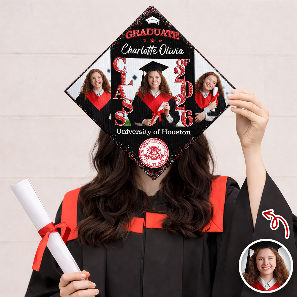 Personalized Graduation Cap Topper Class of 2026 – Custom Grad Cap Decoration HO82 901740