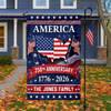 Custom Family Name America 250th Anniversary Garden Flag TH10 898825