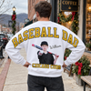 Custom Photo Baseball Dad Shoulder To Shoulder Sweatshirt CH07 181180