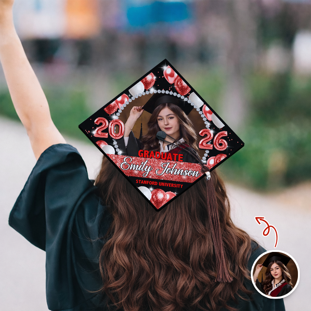 Custom Graduation Photo Class Of 2026 Graduation Cap Topper HO82 901550
