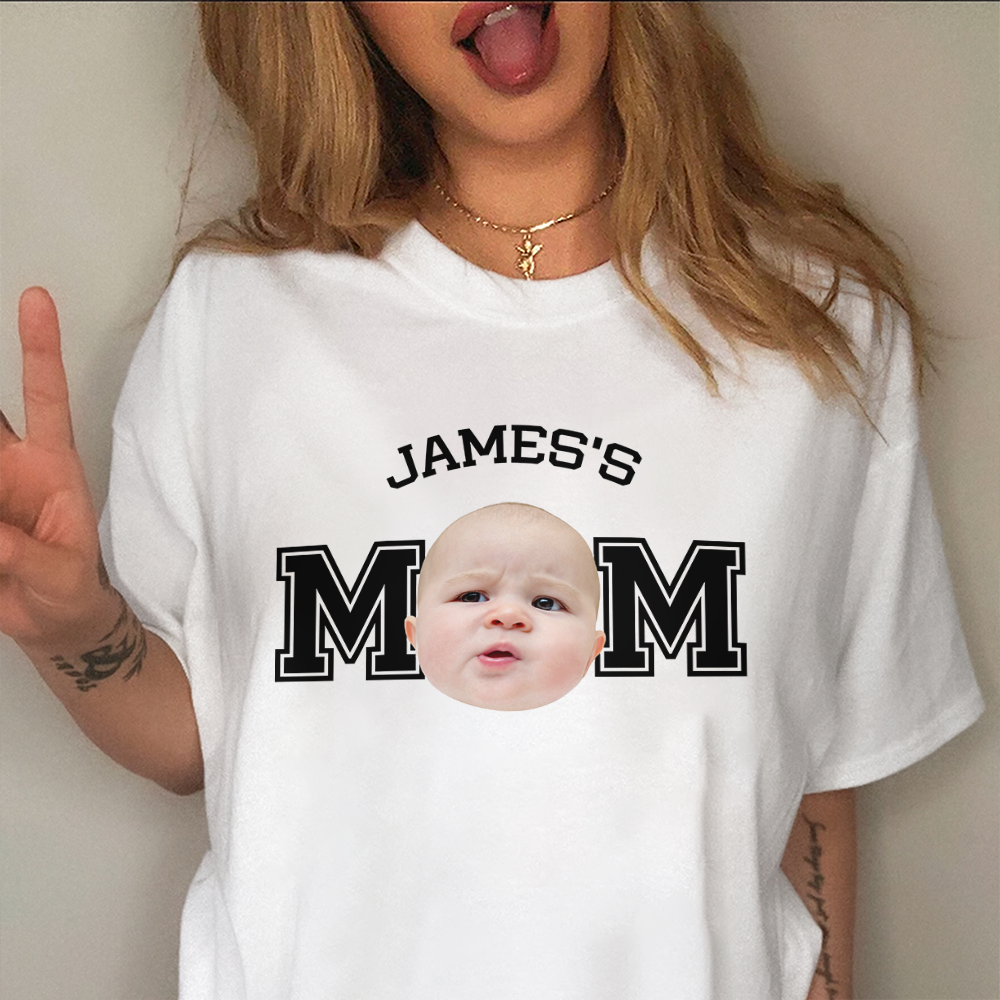 Custom Photo Kid - Kid's Dad, Kid's Mom Bright Shirt HA75 892470
