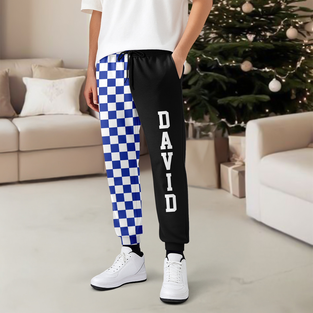 Custom Name Plaid Christmas Sweatpants Gift for Men & Woman LM32 670151