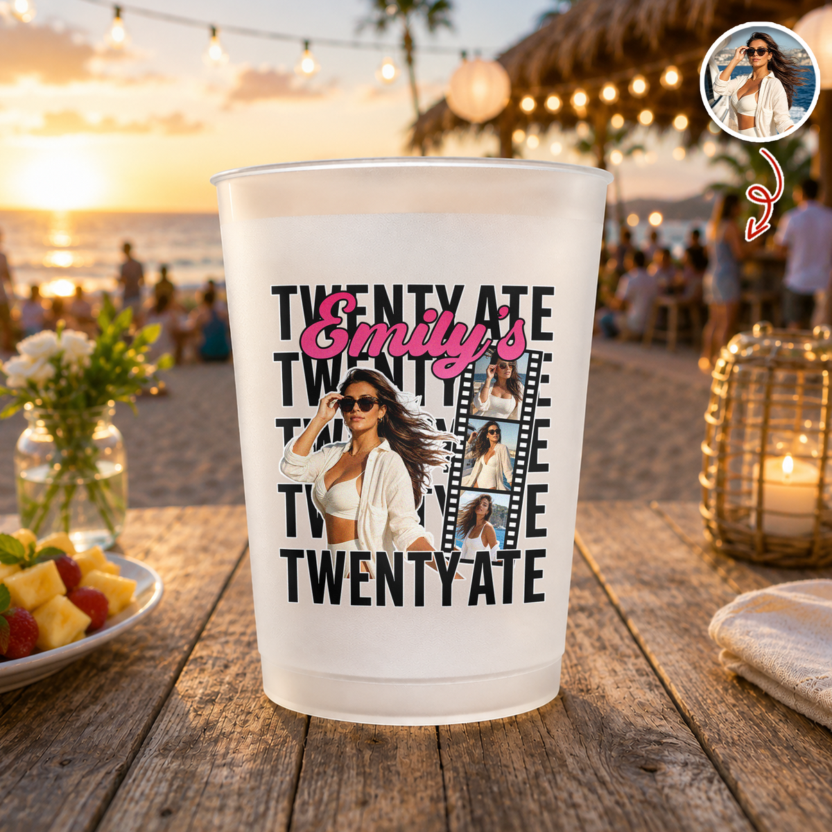 Custom Photo Birthday Party Cups For Birthday Party Favors TH10 170453