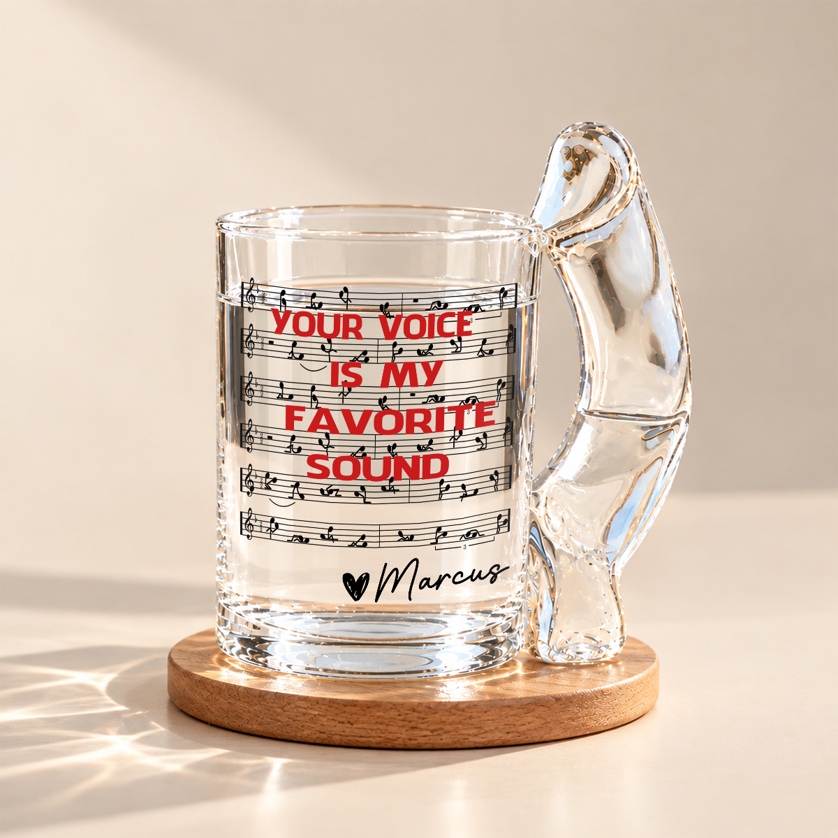 You Tune Me On, Funny Music Personalized Adult Naughty Glass Mug CH07 180684
