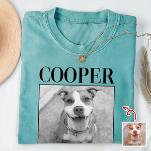 Custom Dog Photo Vintage Comfort Shirt For Dog Lovers LM32 895511