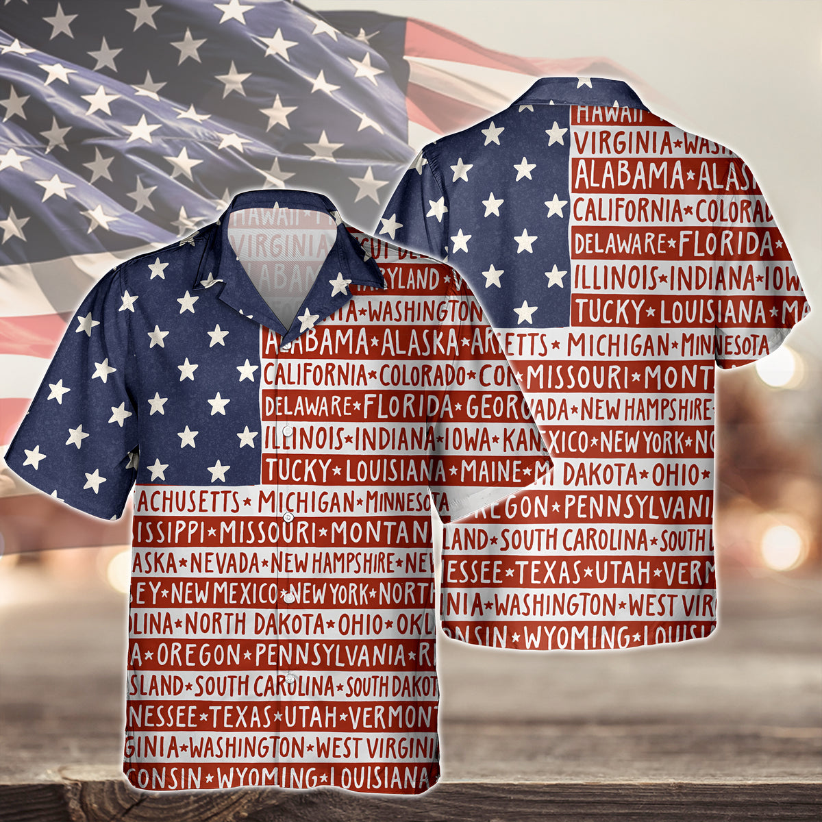 America State Hawaiian Shirt TH10 896385