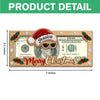 Funny Customized Christmas Santa Cash Wood Money Holder Gift Box For Holiday CH07 180872