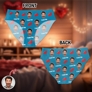 Custom Photo I Love You Underwear For Women Funny Valentine Gift CH07 910098