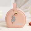 Custom Name With Floral Jewelry Box With Handle TH10 894345