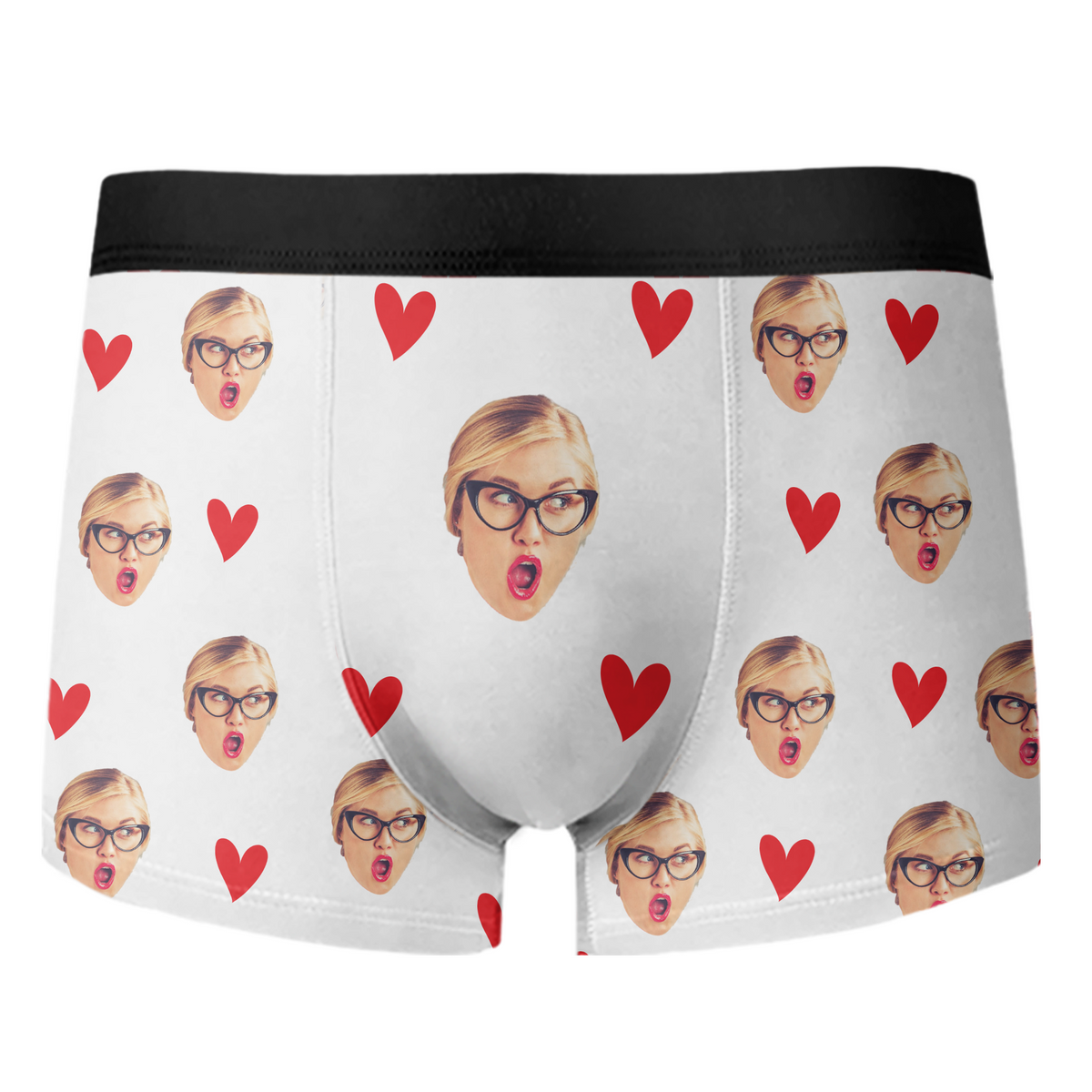 Custom Face Photo Men's Boxer Anniversary Gift for Husband, Funny Boyfriend HO82 900834