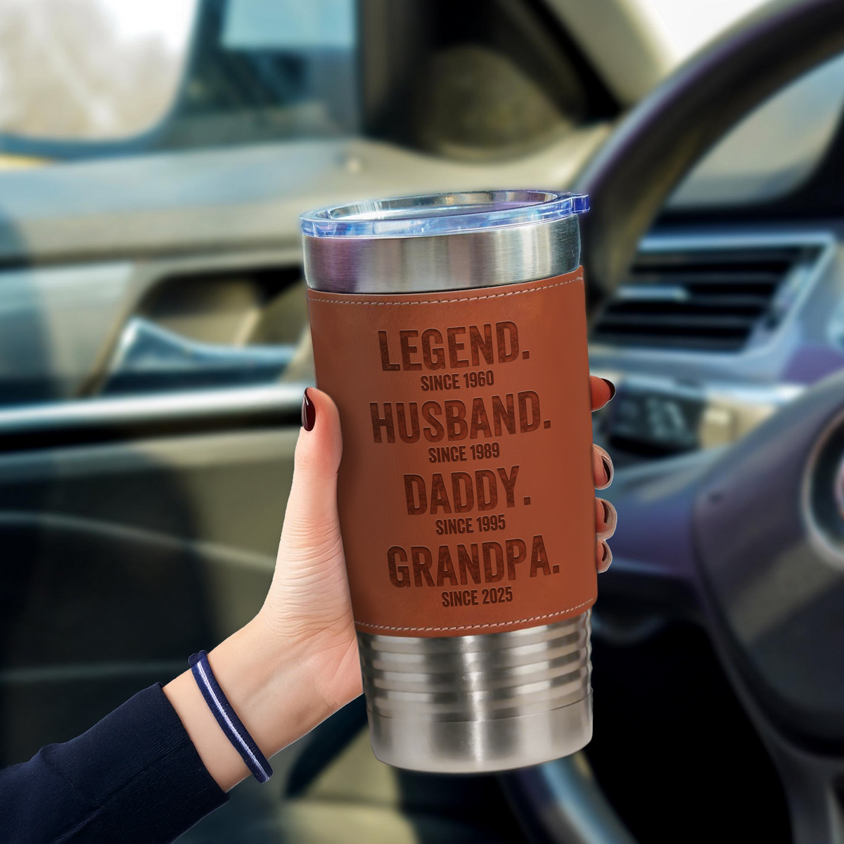 Legend Husband Daddy Leather Tumbler TH10 894055