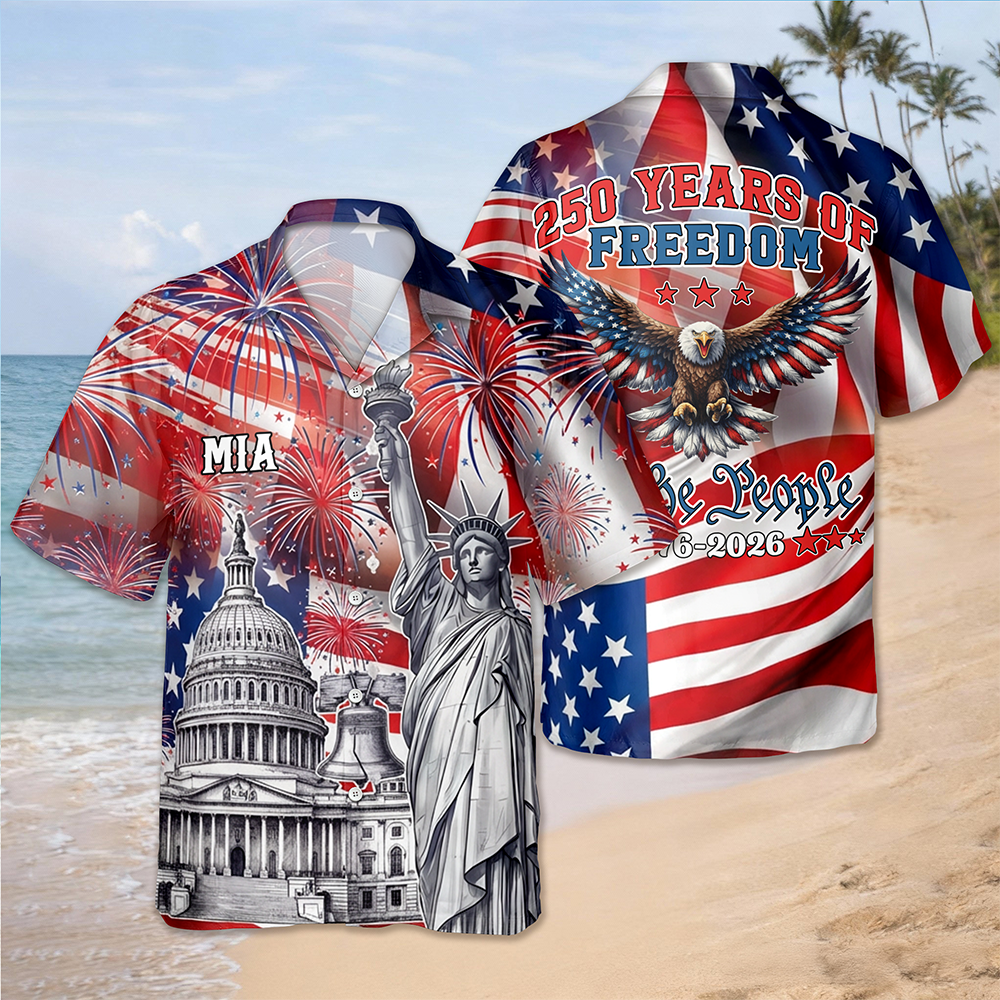 Custom Name 250 Years Of Freedom - We The People 1776-2026 Hawaii Shirt TH10 898821
