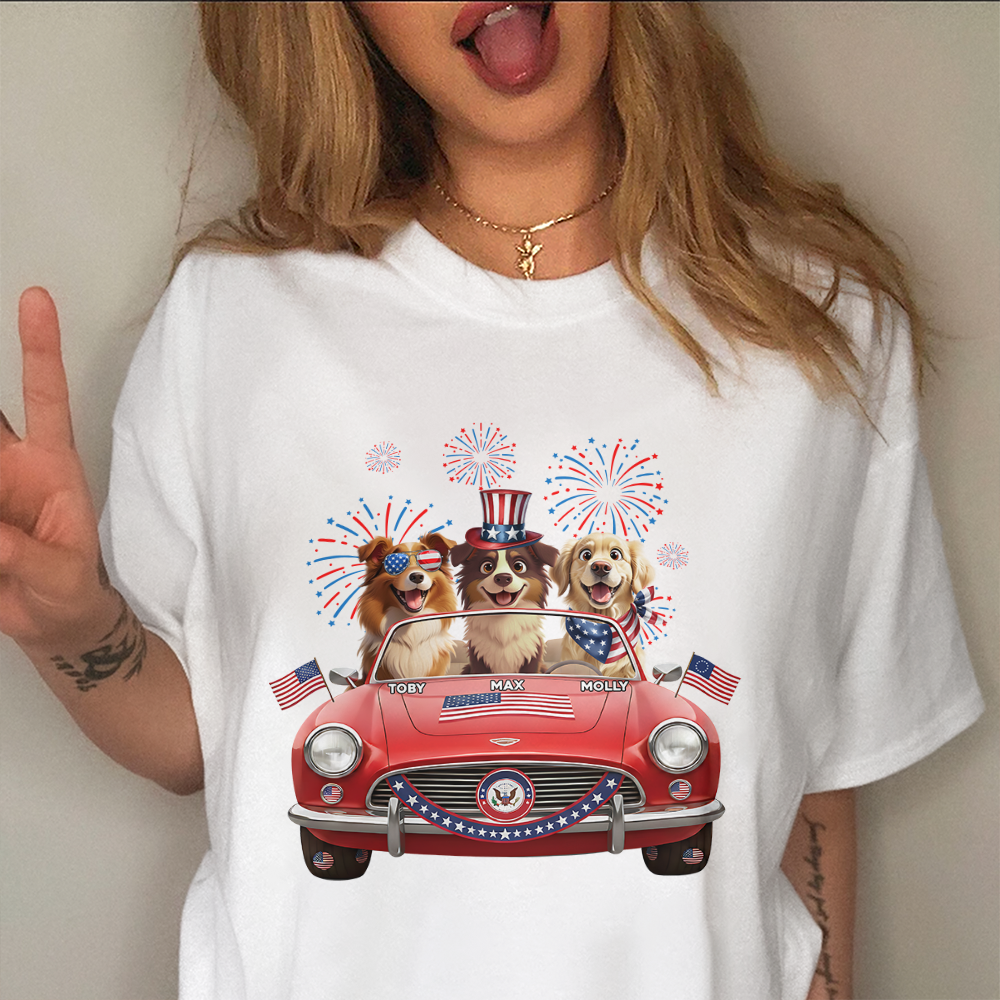 Personalized USA 250th Anniversary Dog Journey to 250 Years Bright Shirt LM32 899063