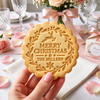 Custom Family Name Merry Christmas Cookie Stamp HA75 919628