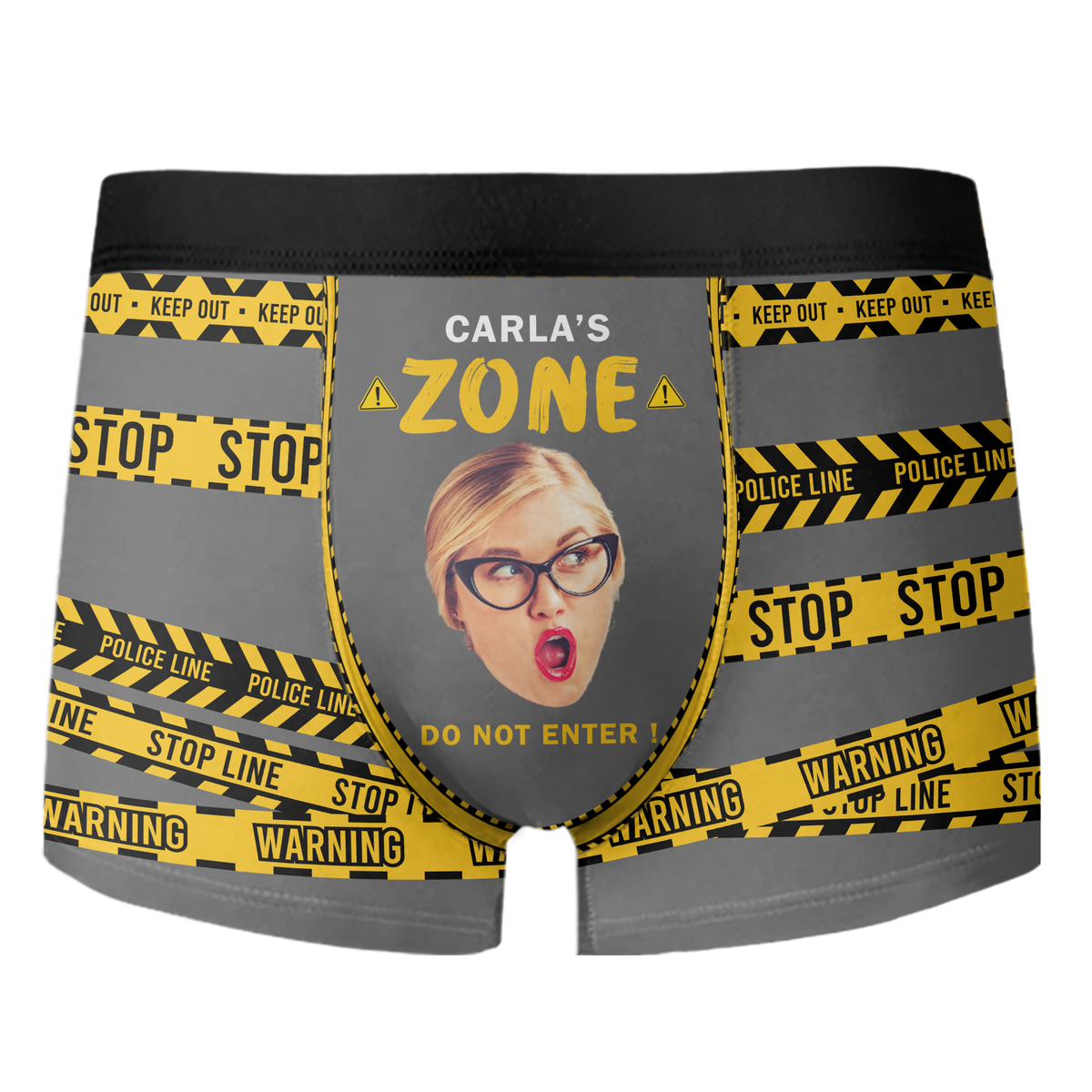 Custom Funny Face Photo My Zone Men's Boxer Briefs Gift For Boyfriend, Husband HO82 900820