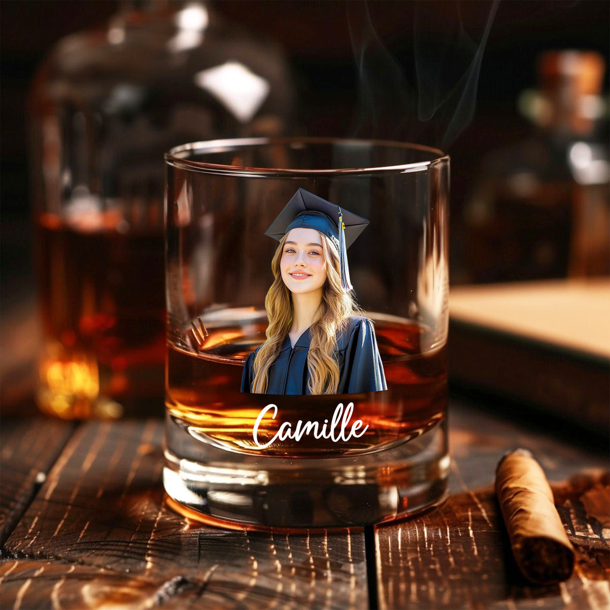 Custom Photo Mastered It! Rock Glass Gift For Graduation Day HO82 894216