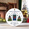 Personalized First Christmas At New Home Christmas Ceramic Ornament HA75 919272