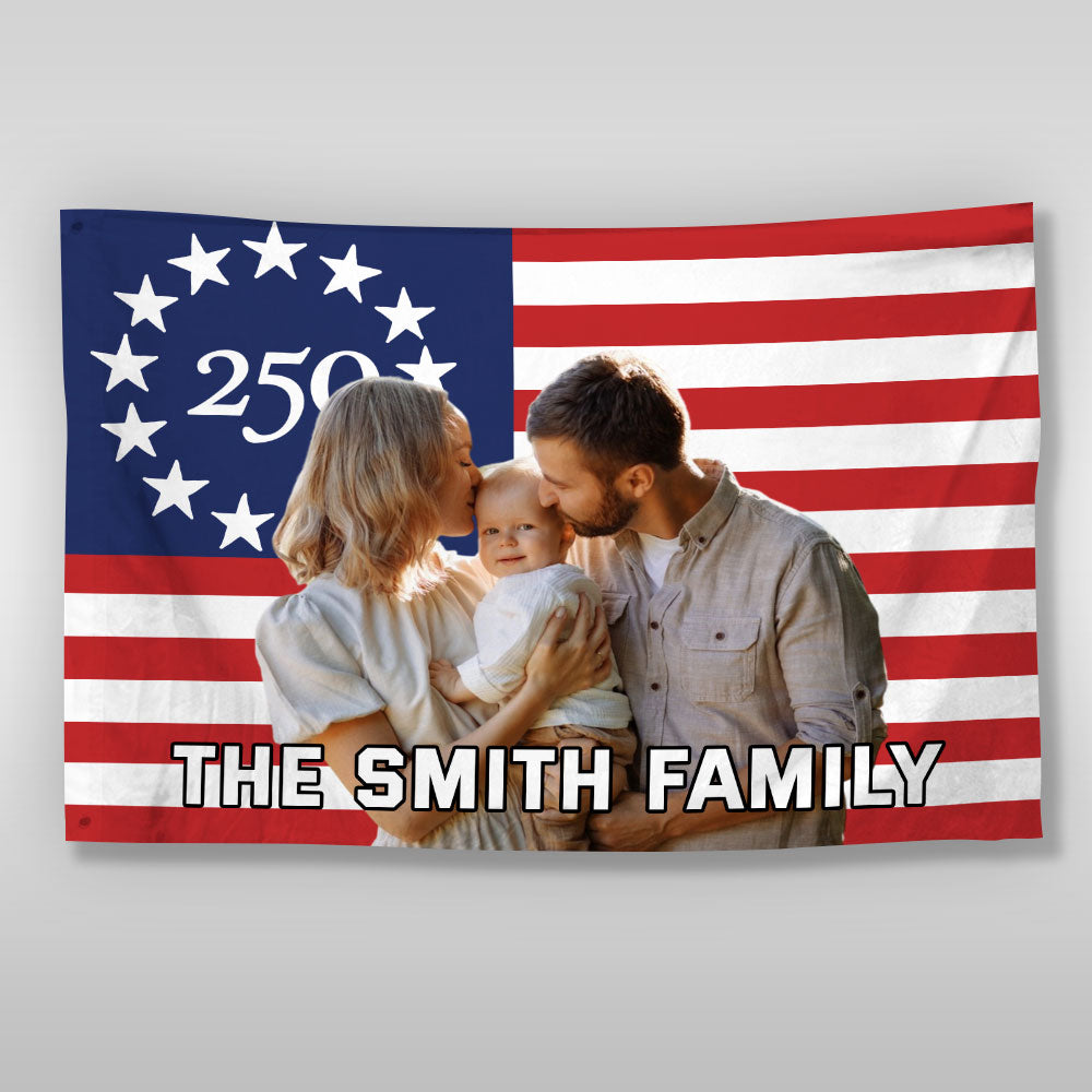 Personalized 250 Year American Anniversary House Flag HO82 901722