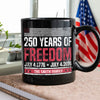 Custom Family Name 250 Years Of Freedom 1776-2026 Black Mug LM32 895309