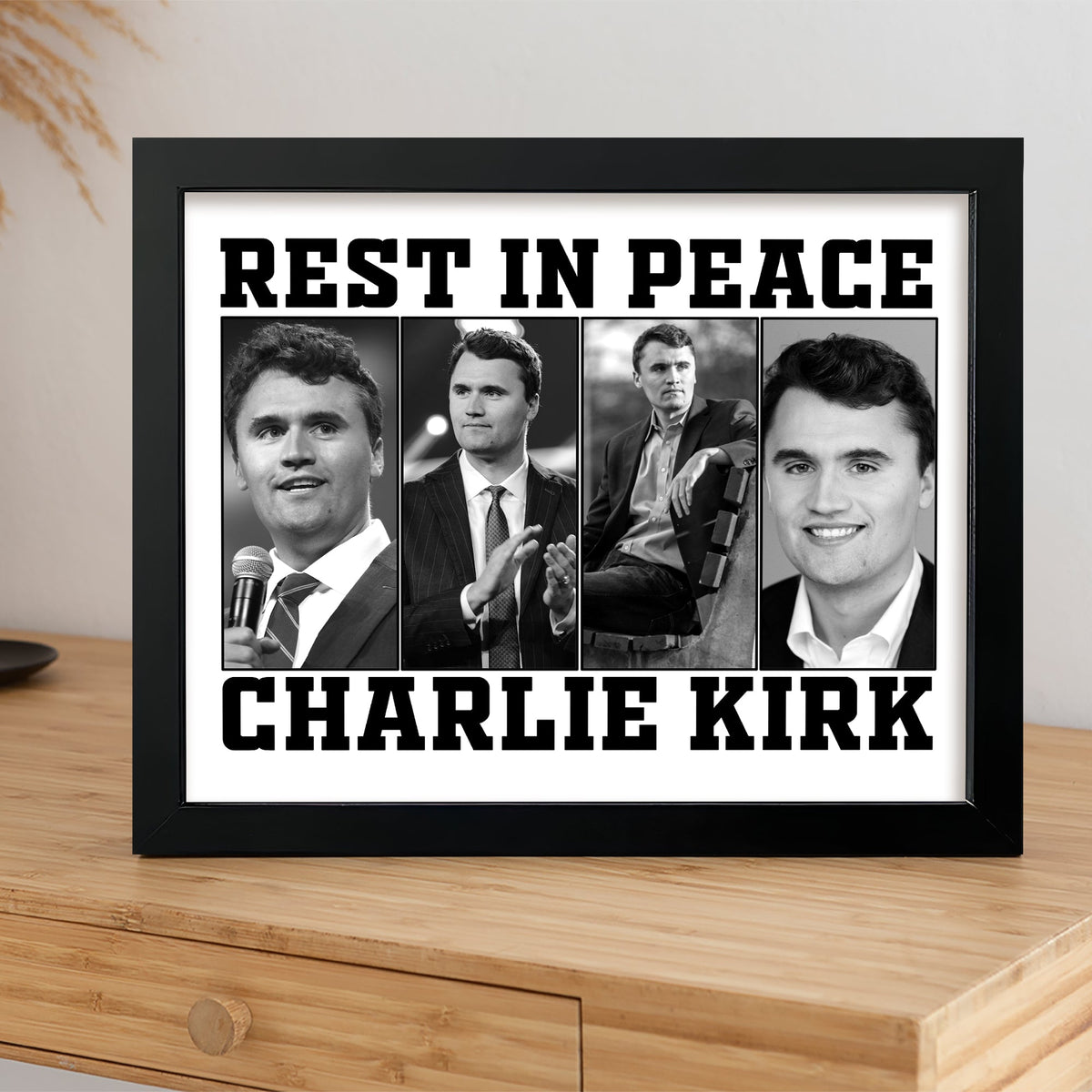 Rest In Peace For Charlie Kirk Memorial Picture Frame HO82 65738