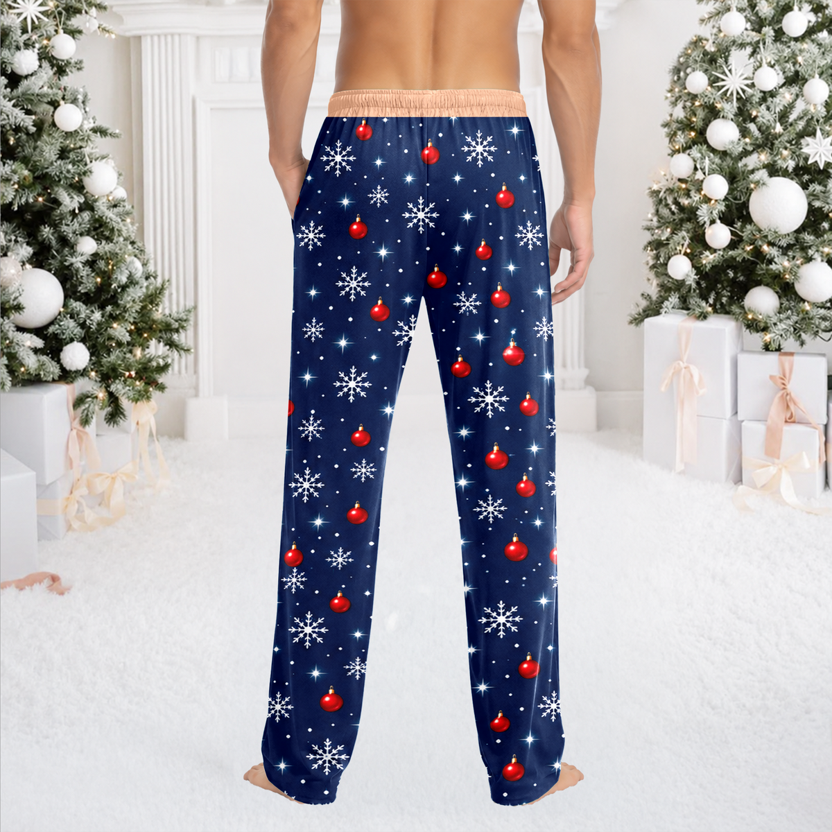 Custom Photo Zipper Santa Holiday Sweatpants Gift for Men & Woman TH10 171273