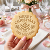 Custom Family Name Merry Christmas Cookie Stamp, Personalized Holiday Baking Gift TH10 171391