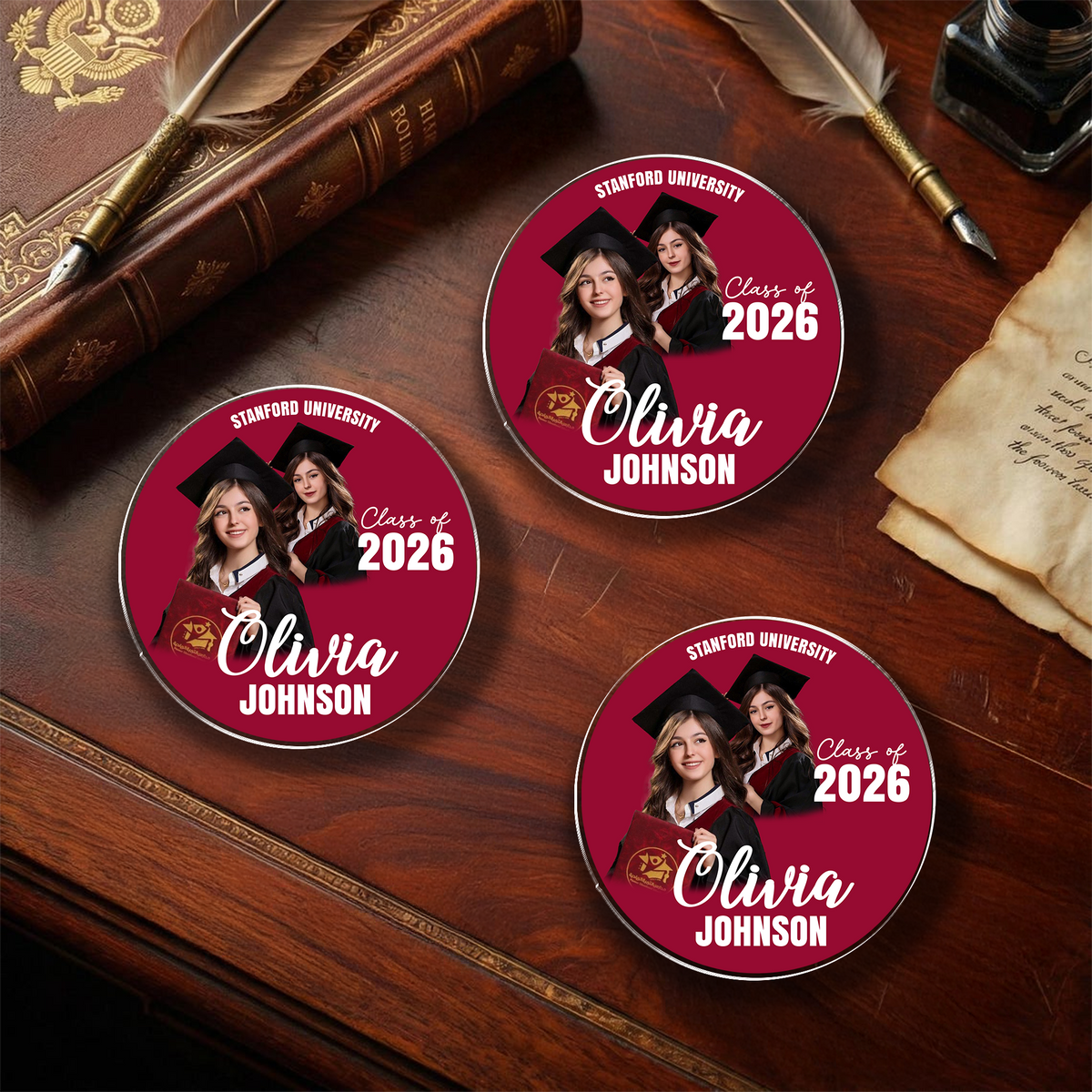 Custom Photo Congrats Class of 2026 Graduation Acrylic Pin TH10 169325
