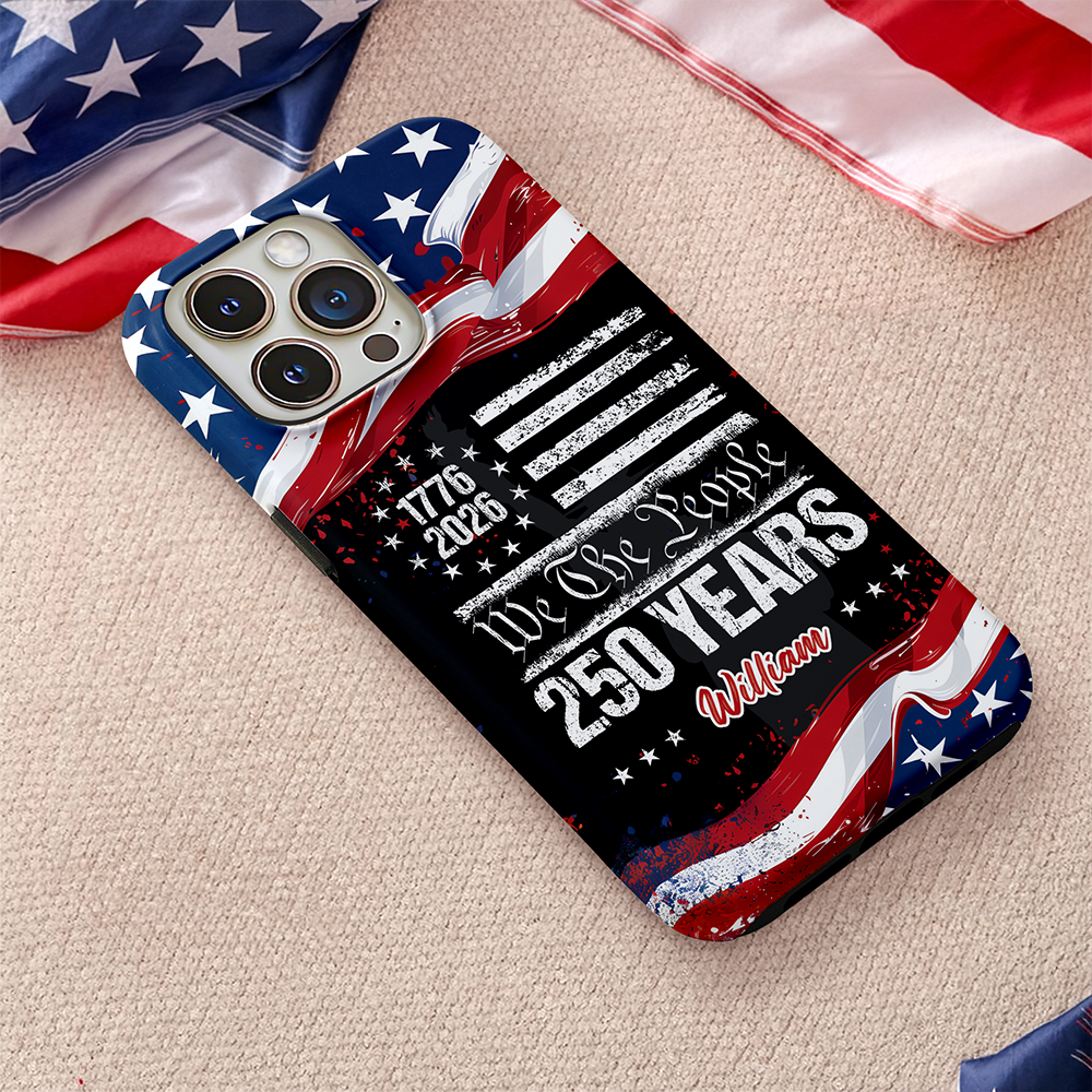 Custom Name 250 Years USA 250th Birthday 1776-2026 Eagle Phone Case HA75 920198