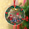 Custom Photo Family Bonds Are Unbreakable Glass Ornament Christmas Gift HA75 897194