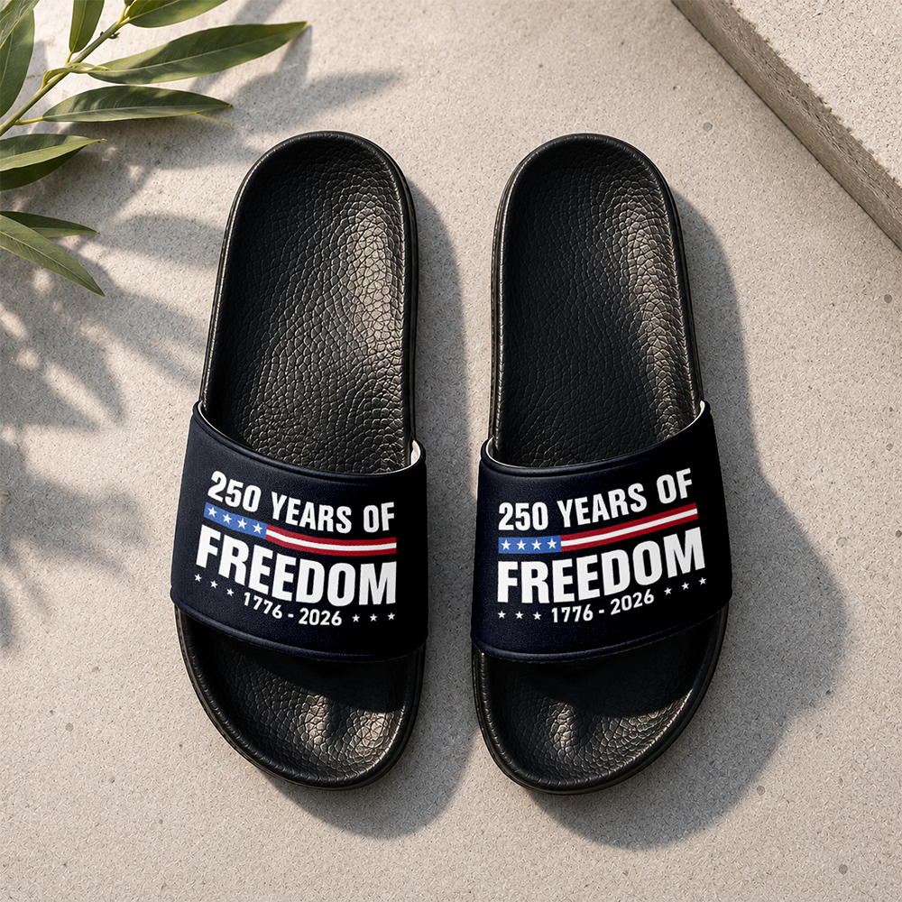 250 Years Of Freedom 1776-2026 Slide Sandals CH07 911644