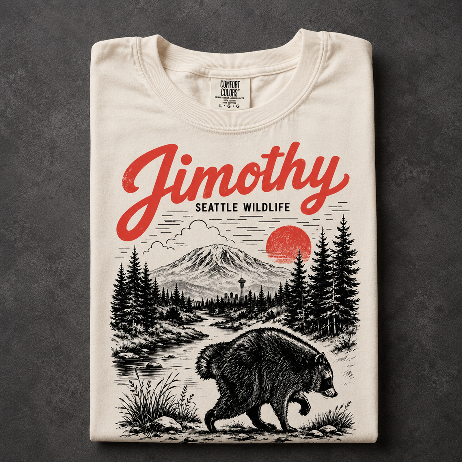 Jimothy Raccoon Comfort Shirt, Viral Seattle Raccoon Shirt CH07 180234