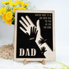 Amazing Daddy To Us Father's Day Gift 2-Layer Wooden Plaque With Stand TH10 892993