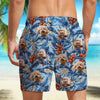 Custom Dog Photo Hawaii In The Air Family Man's Beach Short HO82 894270