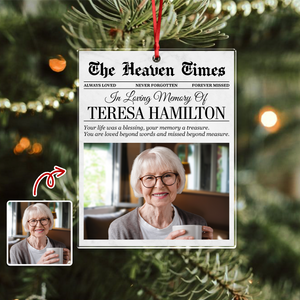 Custom Photo In Loving Memory Memorial Acrylic Ornament Christmas Gift HO82 894738