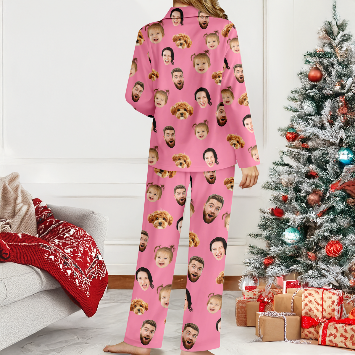 Custom Family Member Photo Pajamas For Christmas TH10 171339