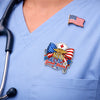 Personalized RN Nurse With American Flag Acrylic Pin HO82 901962