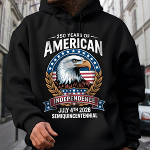 American 250 Years Independence Eagle - July 4th 2026 Dark Shirt LM32 895247