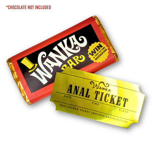 Funny Golden Ticker with Chocolate Wrapper Gift, Valentines Gift For Him, Husband, Boyfriend LM32 899001