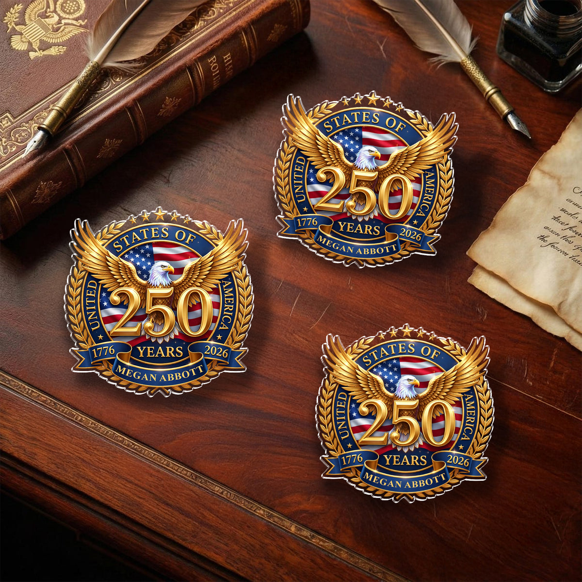Custom Name United States Of America 1776-2026 250th Anniversary Acrylic Pin HO82 902272