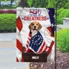 Custom Dog Cat Photo 250 Years Of Freedom 1776 2026 Patriotic American Garden Flag HO82 901304