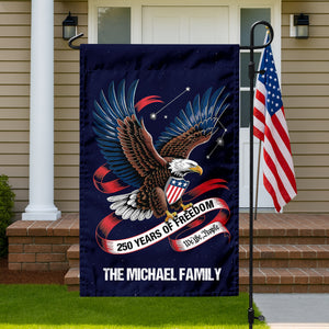 Custom Family Name 250 Years Of Freedom, We The People Garden Flag TH10 898313