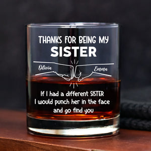 Thank For Being My Brother Personalized Whiskey Glass LM32 895201